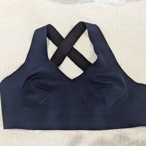 Athleta reversible shine bra Navy/Black Sz Sm